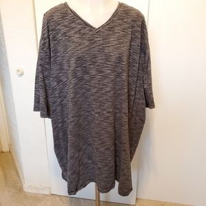 Men's Perry Ellis Stripped 3XL V-Neck Tee Shirt